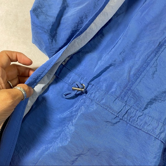 Zenergy Full Zip Jacket drawstring Waist Pockets 3/4 Sleeves Light Blue … - Picture 10 of 10